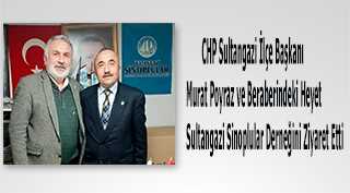 CHP Sultangazi İlçe Başkanı Murat Poyraz ve Beraberindeki Heyet Sultangazi Sinoplular Derneğini Ziyaret Etti