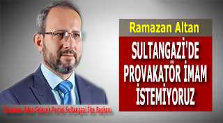 SULTANGAZİ'DE PROVAKATÖR İMAM İSTEMİYORUZ 