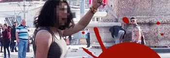 Bıçaklı genç kız, Taksim’i Bir Birine Kattı