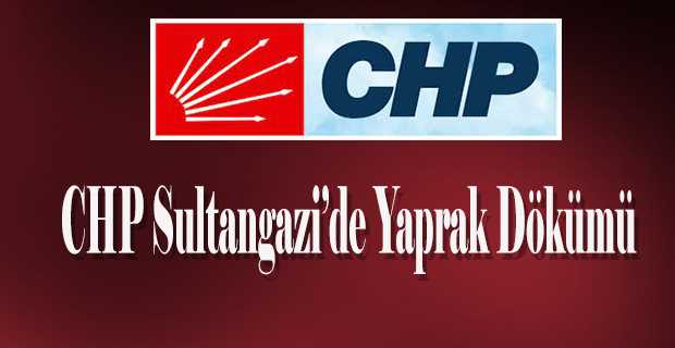 CHP Sultangazi'de Yaprak Dökümü