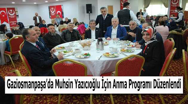 Gaziosmanpaşa'da Muhsin Yazıcıoğlu İçin Anma Programı Düzenlendi