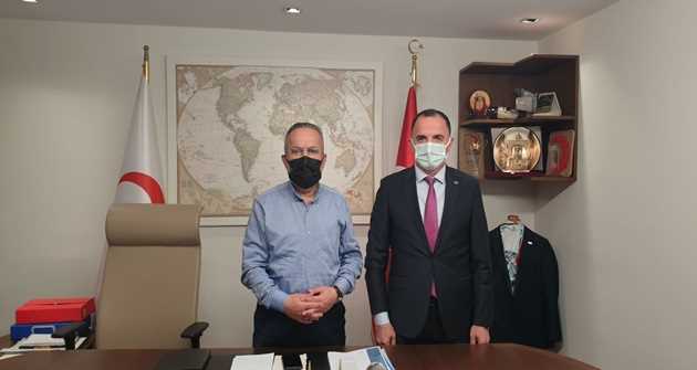Recep Güven, Türk Kızılay Genel Başkan Yardımcısı İsmail Hakkı Turunç'u Ziyaret Etti