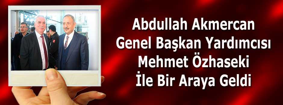 Abdullah Akmercan Genel Başkan Yardımcısı Mehmet Özhaseki İle Bir Araya Geldi 