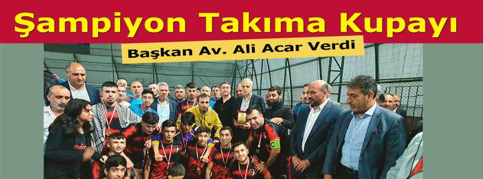 Şampiyon Takıma Kupayı Başkan Av. Ali Acar Ve…
