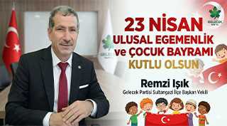 “Aziz Milletimiz, Kıymetli Çocuklarımız;