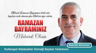 Abdullah Akmercan'dan Ramazan Bayramı Kutlama Mesajı