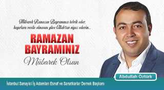 Abdullah Öztürk'ten Ramazan Bayramı Kutlama Mesajı