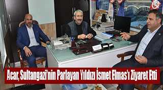 Acar, Sultangazi'nin Parlayan Yıldızı İsmet Elmas'ı Ziyaret Etti