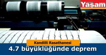 Akdeniz'de 4.7 büyüklüğünde deprem