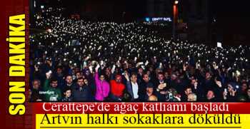 Artvin halkı sokaklara döküldü