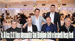 Av. Ali Acar, 02.02 Dünya Adıyamanlılar Günü Etkinliğinde Birlik ve Beraberlik Mesajı Verdi