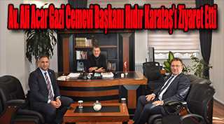 Av. Ali Acar, Gazi Cemevi Başkanı Hıdır Karataş'ı Ziyaret Etti