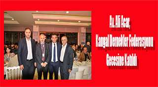 Av. Ali Acar, Kangal Dernekler Federasyonu Gecesine Katıldı