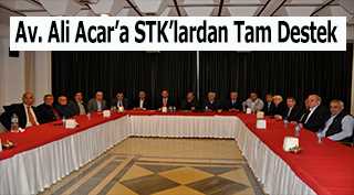 Av. Ali Acar'a STK'lardan Tam Destek 