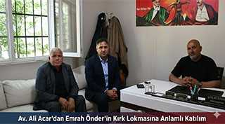 Av. Ali Acar’dan Emrah Önder’in Kırk Lokmasına Anlamlı Katılım