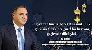 Av. Ali Acar’dan Ramazan Bayramı Mesajı
