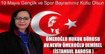 Av. Nevin Ömeroğlu Demirel’den 19 Mayıs Gençlik ve Spor Bayramı Mesajı 