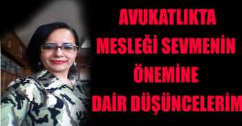 AVUKATLIKTA MESLEĞİ SEVMENİN ÖNEMİNE DAİR DÜŞÜNCELERİM