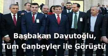 Başbakan Davutoğlu, Tüm Canbeyler Dernek Başkanı ve Yönetimi ile Görüştü 