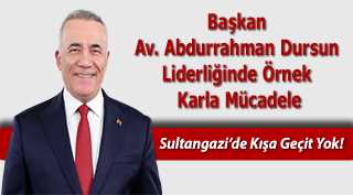 Başkan Av. Abdurrahman Dursun Liderliğinde Örnek Karla Mücadele