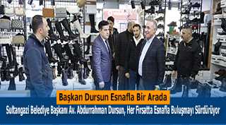Başkan Dursun Esnafla Bir Arada