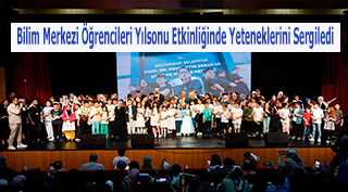 Bilim Merkezi Öğrencileri Yılsonu Etkinliğinde Yeteneklerini Sergiledi 