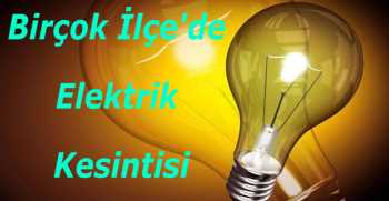 Birçok İlçe'de Elektrik Kesintisi