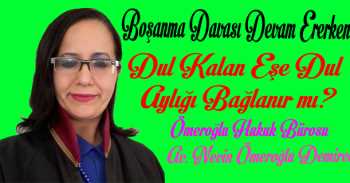 BOŞANMA DAVASI DEVAM EDERKEN DUL KALAN EŞE DUL AYLIĞI BAĞLANIR MI ?