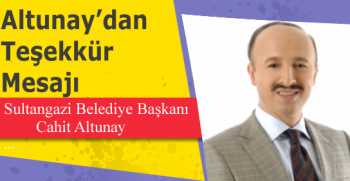  Cahit Altunay’dan Teşekkür Mesajı