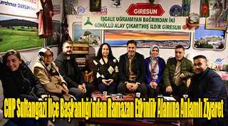  CHP Sultangazi İlçe Başkanlığı’ndan Ramazan Etkinlik Alanına Anlamlı Ziyaret