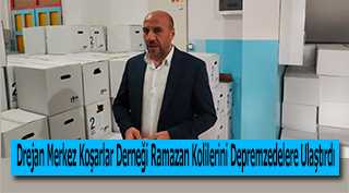 Drejan Merkez Koşarlar Derneği Ramazan Kolilerini Depremzedelere Ulaştırdı  