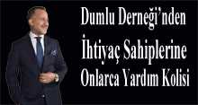 Dumlu Derneği'nden İhtiyaç Sahiplerine Onlarca Yardım Kolisi 