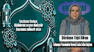 Dürdane Yiğit Alkan, Ramazan Bayramı Kutlama Mesajı