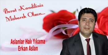 Erkan Aslan’dan Berat Kandili Mesajı