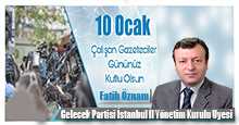 Fatih Öznam, 10 Ocak Çalışan Gazeteciler Gününü Kutladı 