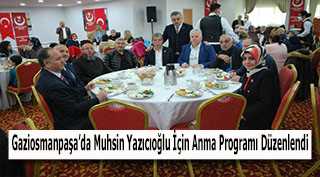 Gaziosmanpaşa'da Muhsin Yazıcıoğlu İçin Anma Programı Düzenlendi