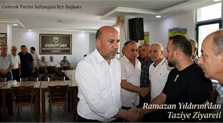 Gelecek Partisi Sultangazi İlçe Başkanı Ramazan Yıldırım’dan GERSOY-DER’e Taziye Ziyareti