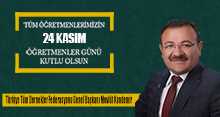 Genel Başkan Mevlüt Kandemir'den 24 Kasım Öğretmenler Günü Kutlama Mesajı 