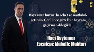 Hacı Baytemur’dan Ramazan Bayramı mesajı