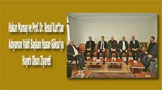 Hakan Mamaş ve Prof. Dr. Resul Kurt'tan Adıyaman Vakfı Başkanı Hasan Göksu'ya Hayırlı Olsun Ziyareti