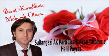 Halil Poyraz’dan Berat Kandili Mesajı