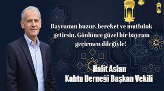 Halit Aslan’dan Ramazan Bayramı mesajı