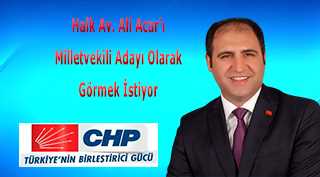 Halk, Av. Ali Acar'ı Milletvekili Adayı Olarak Görmek İstiyor 
