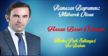 Hasan Basri Özdemir’den Ramazan Bayramı Mesajı 
