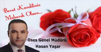 Hasan Yaşar’dan Berat Kandili Mesajı