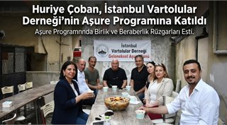 Huriye Çoban, İstanbul Vartolular Derneği'nin Aşure Programına Katıldı