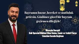 Hüseyin Sarıgül’den Ramazan Bayramı mesajı