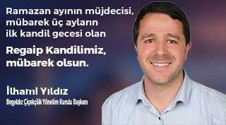 İlhami Yıldız'dan Regaip Kandili Mesajı
