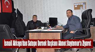 İsmail Akkaya'dan Sutepe Dernek Başkanı Ahmet Baytemur'a Ziyaret 
