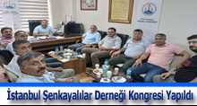 İstanbul Şenkayalılar Derneği Kongresi Yapıldı 